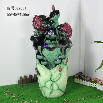 800元以上水景 泉韵厂家直销中国风流水喷泉年年有鱼吉祥风水摆件荷叶造型图片|800元以上水景 泉韵厂家直销中国风流水喷泉年年有鱼吉祥风水摆件荷叶造型产品图片由泉州市鲤城区泉韵工艺品公司生产提供-